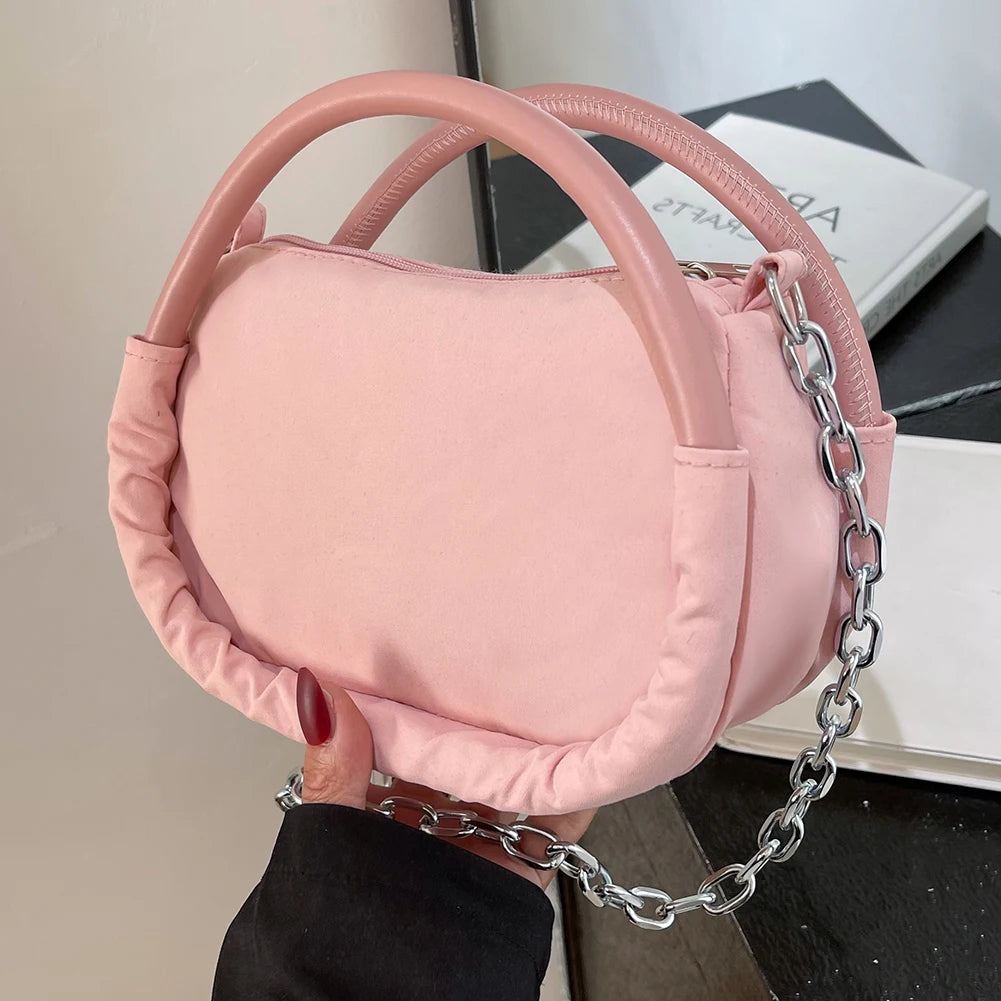 Women Shoulder Bag Oxford Cloth Crossbody Shoulder Phone Bag Chain Female Small