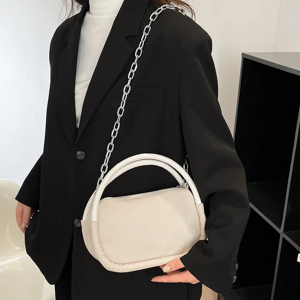 Women Shoulder Bag Oxford Cloth Crossbody Shoulder Phone Bag Chain Female Small