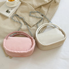Women Shoulder Bag Oxford Cloth Crossbody Shoulder Phone Bag Chain Female Small