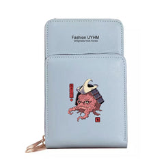 Monster Series Shoulder Bag Wallet Touch Screen Mobile Phone Crossbody Purse