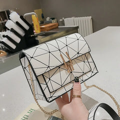 Women Shoulder Bags Summer Messenger Handbag Chain Wild Crack Printing