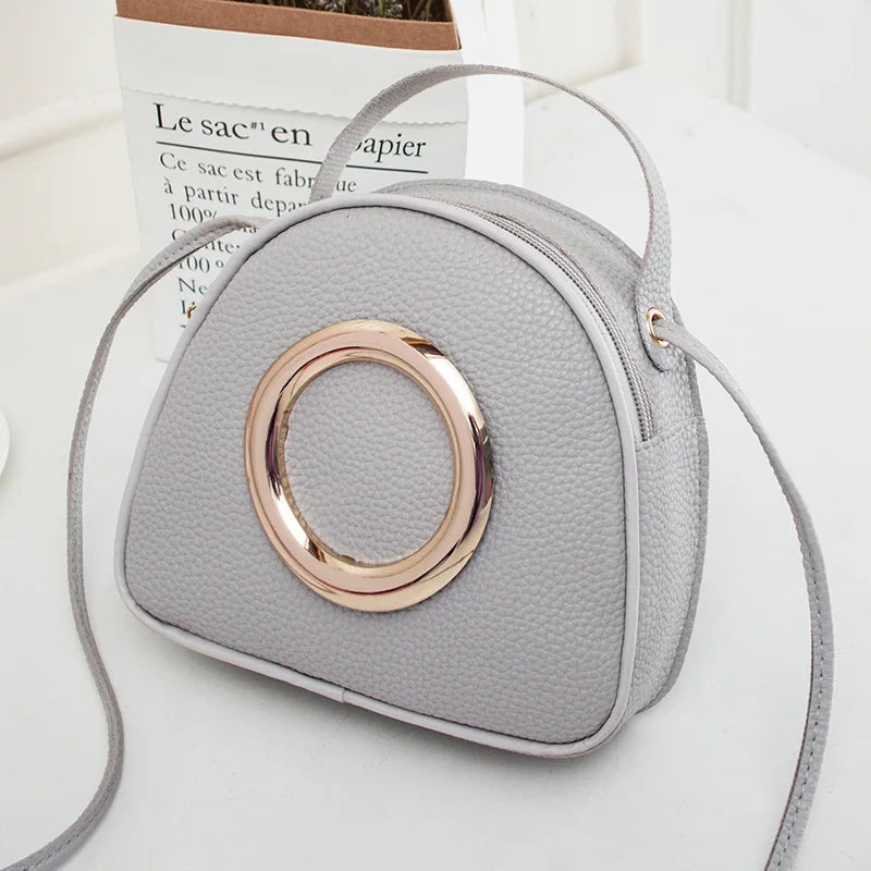 Retro Casual Leather Shoulder Bag for Women