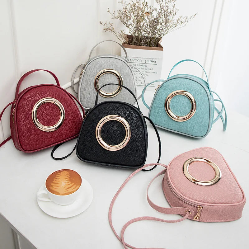 Retro Casual Leather Shoulder Bag for Women
