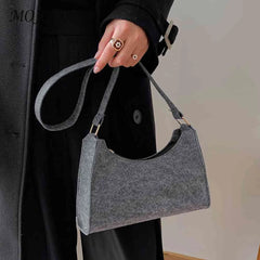 Women Felt Printed Shoulder Bag Casual Messenger Handbags