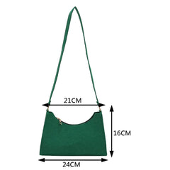 Women Felt Printed Shoulder Bag Casual Messenger Handbags