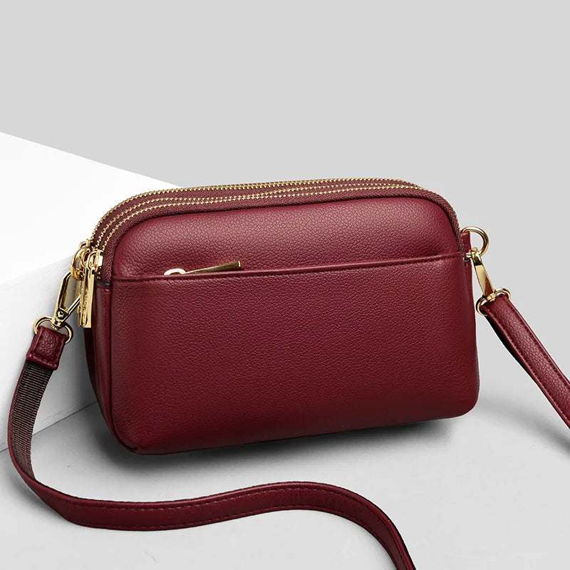 Women Shoulder Bags High Purse Soft PU Leather Handbags Crossbody Bag