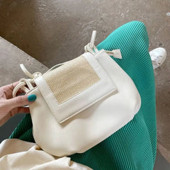 Women Shoulder Bags Pleated Hobos Cross-body PU Leather Handbags OL Fairy