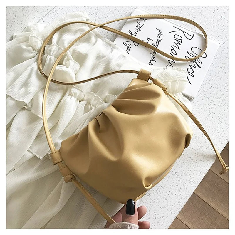 Cloud Shoulder Bag Leather Handbag for Women