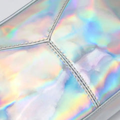 Leather Holographic Shoulder Bag Evening Handbag