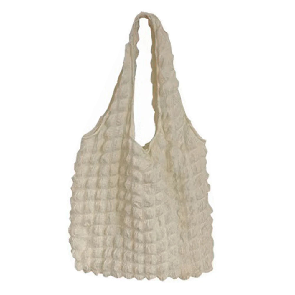 Pleated Clutch Handbags Large Capacity Shoulder Tote Soft Bags