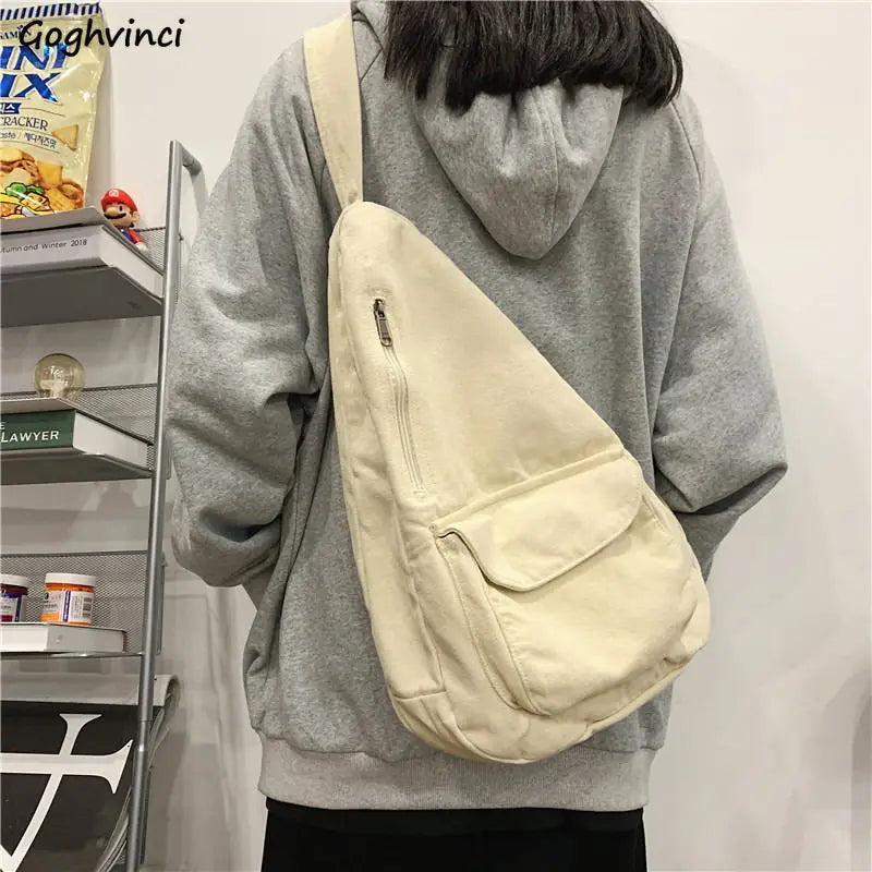 Vintage Canvas Cross-body Bag Retro Satchel
