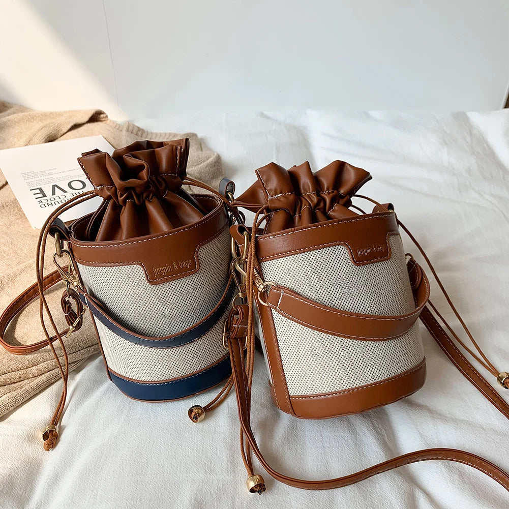Vintage PU Leather Messenger Bag Chain Purse Handbags