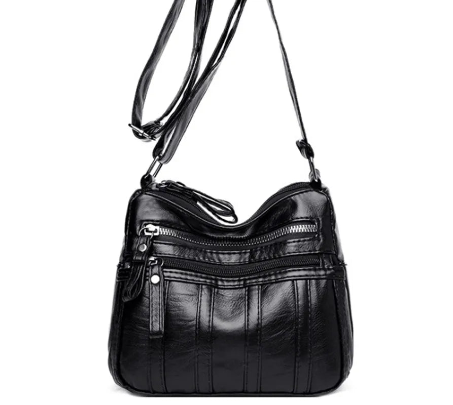 Small Leather Crossbody Bag for Women Shoulder Handbag