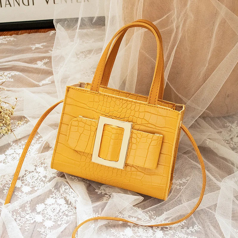 Women Shoulder Crossbody Bags PU Leather Messenger Bag Female Small Square Bag C