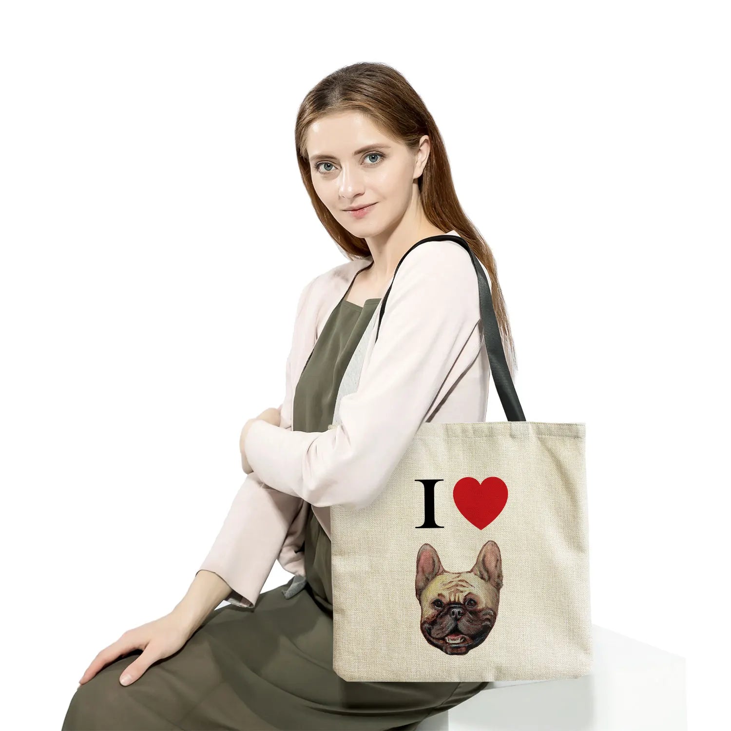 Women Shoulder Shopper Bag Lady Tote Bag Cartoon Animal Print