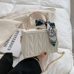Women Single Shoulder Bags Silk Scarf Messenger Handbags Clutch Bags