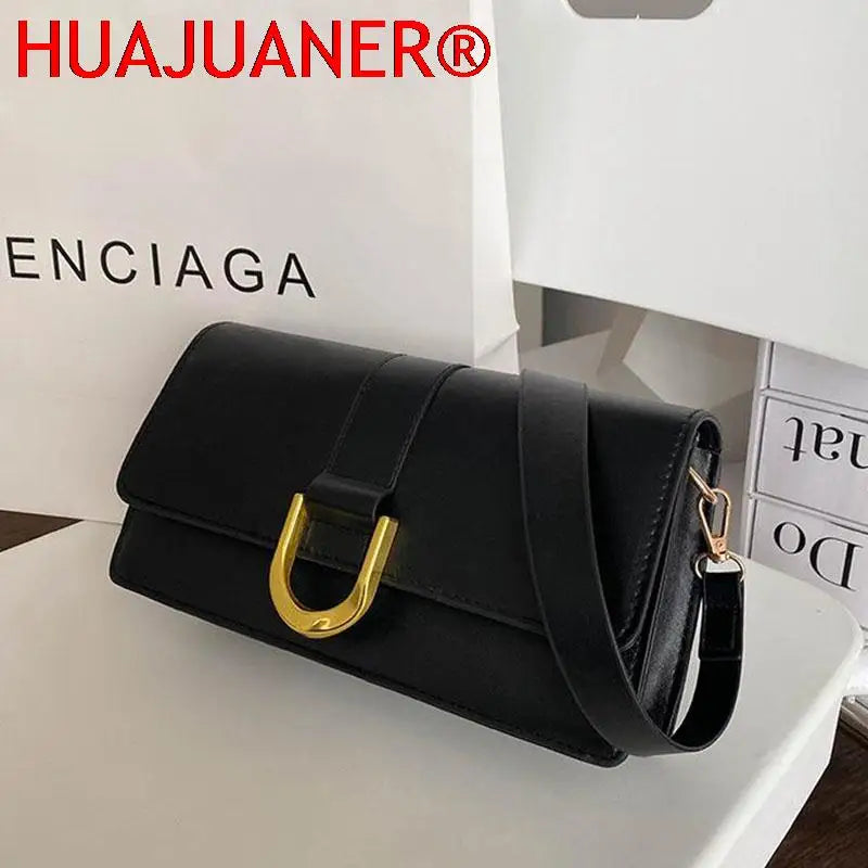 Women Single Shoulder Underarm Bag Crossbody Handbags Double Shoulder Strap Bags