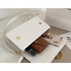 Women Single Shoulder Underarm Bag Crossbody Handbags Double Shoulder Strap Bags
