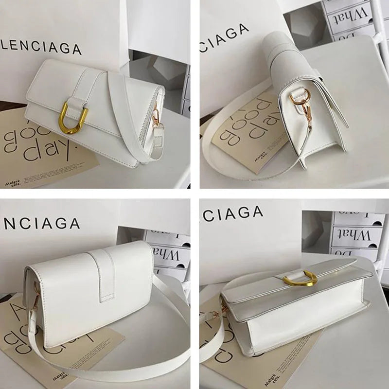 Women Single Shoulder Underarm Bag Crossbody Handbags Double Shoulder Strap Bags