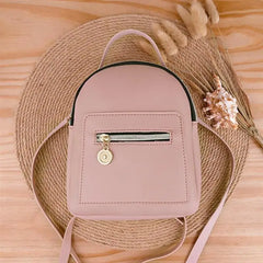 Women Small Backpack PU Leather Shoulder Bag For Teenage Girls