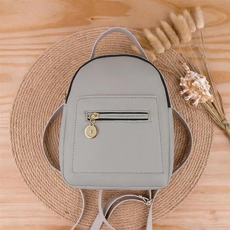 Women Small Backpack PU Leather Shoulder Bag For Teenage Girls