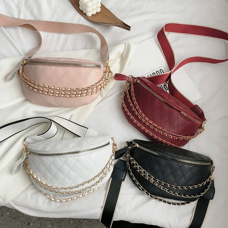 Women Small Crossbody Bag Stylish Leather Chest bag Lightweight Handbag