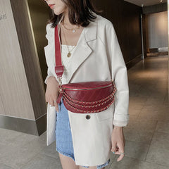 Women Small Crossbody Bag Stylish Leather Chest bag Lightweight Handbag