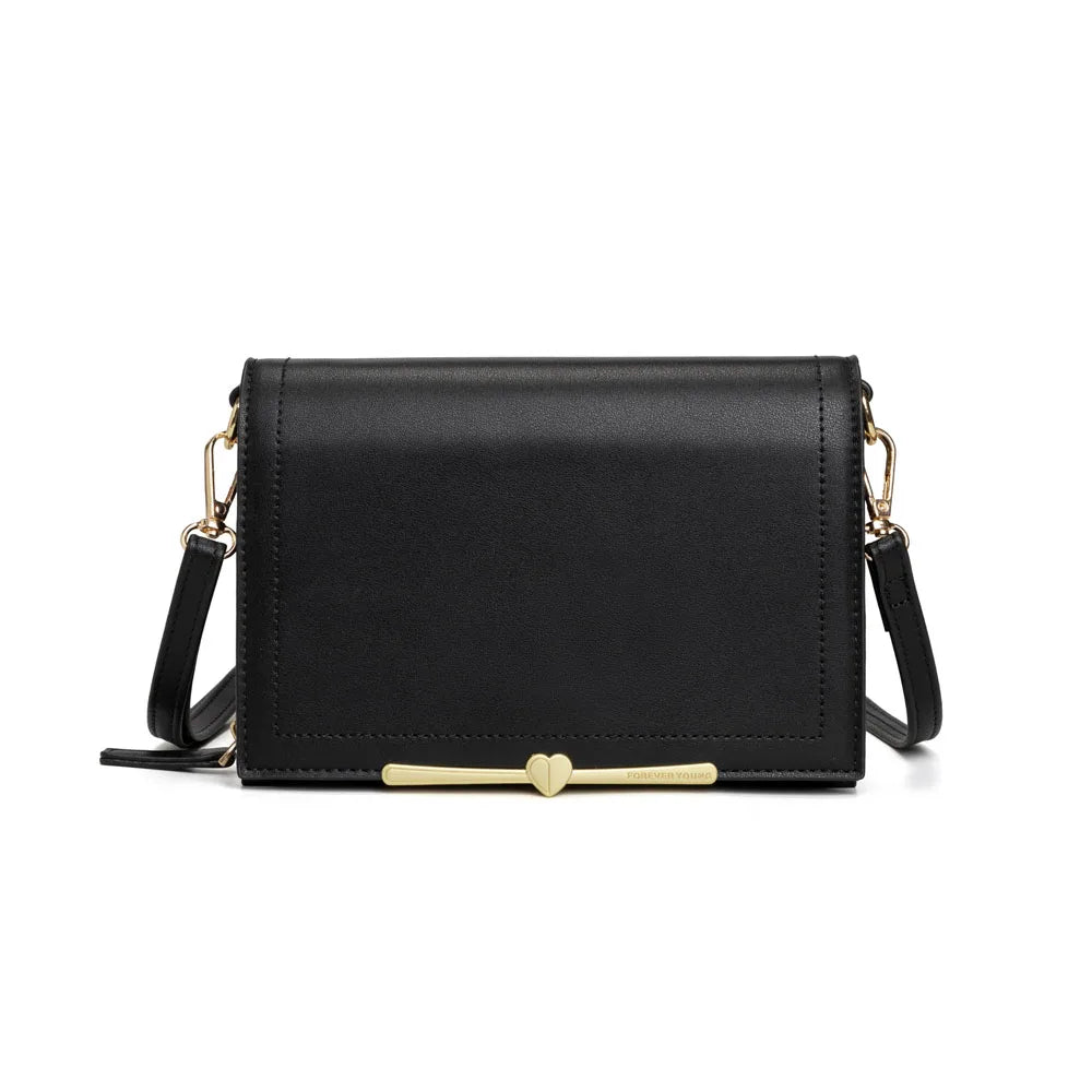 Women Small Crossbody Cell Phone Bag PU Leather Messenger Shoulder Bag