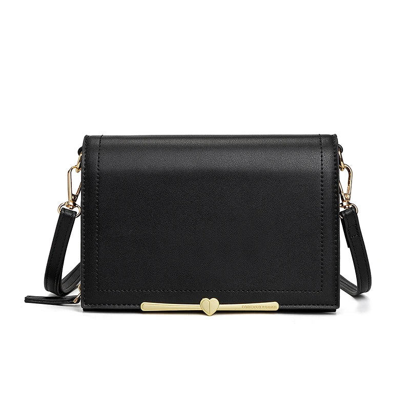 Women Small Crossbody Cell Phone Bag PU Leather Messenger Shoulder Bag