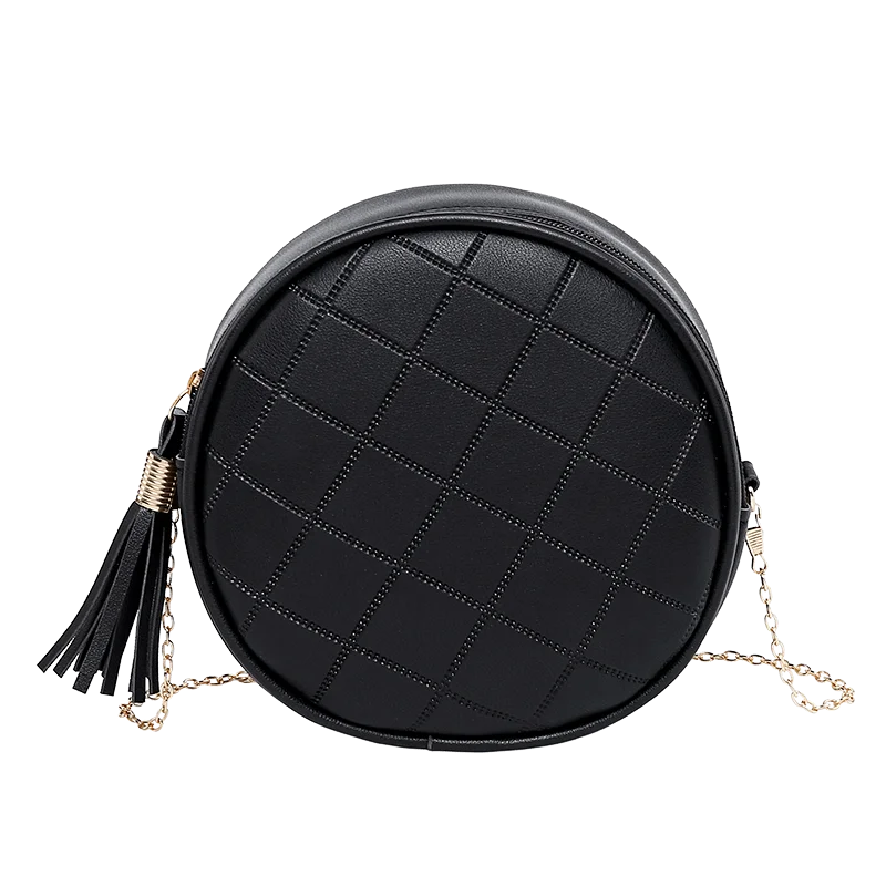 Small Round Tassel Crossbody Bags for Women Purses Clutches