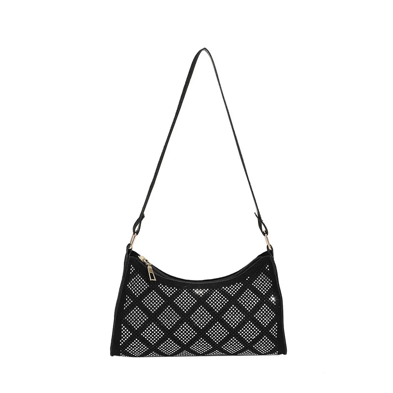 Plaid Shoulder Bag PU Leather Tote Crossbody Purse