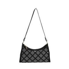 Plaid Shoulder Bag PU Leather Tote Crossbody Purse