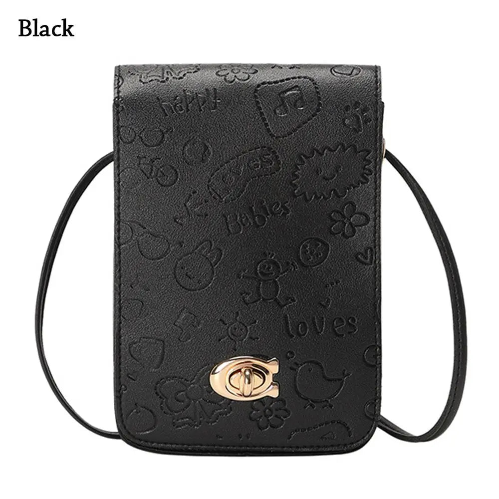 Women Small Square Shoulder Bags PU Handbags Cross-body Bags