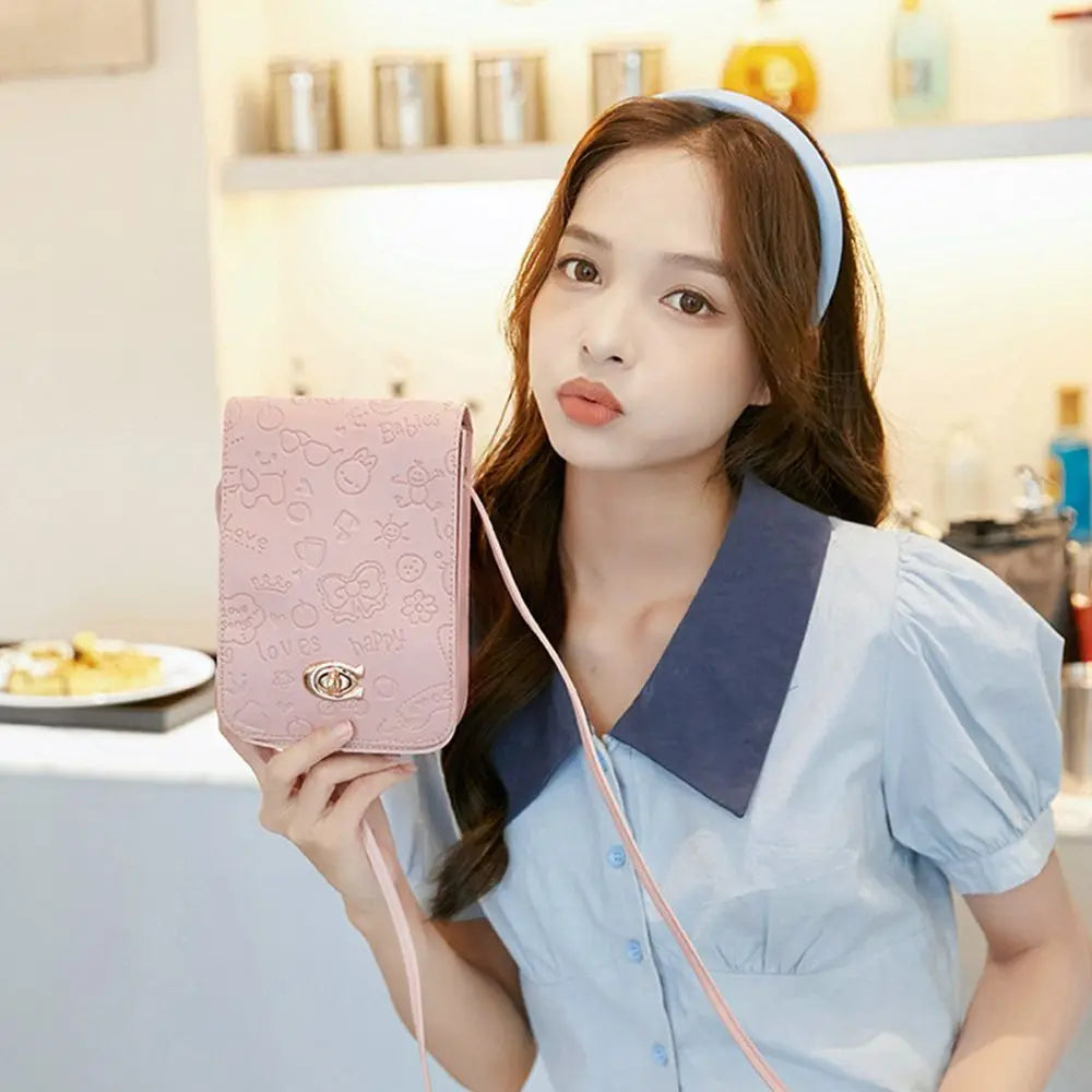 Women Small Square Shoulder Bags PU Handbags Cross-body Bags