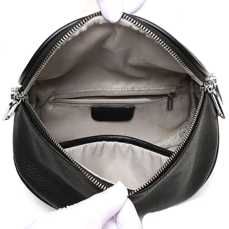 Soft Leather Waist Bag Shoulder Bag Fanny Pack Female Belt Bags