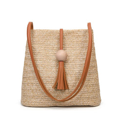 Bohemian Rattan Beach Handbag Straw Bag