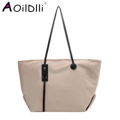Solid Women Tote Bag Casual Handbag Large Capacity