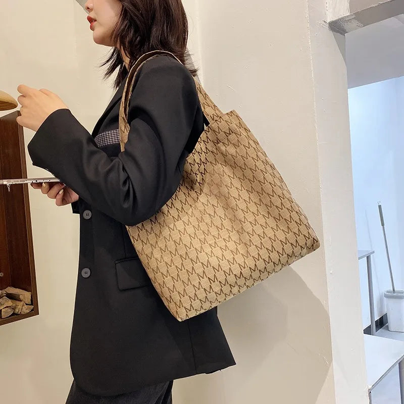 Women Canvas Tote Bag Shoulder Shopping Light Girl Purse