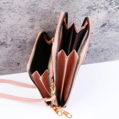 Women Touch Screen Crossbdoy Bag Cell Phone Purse PU Leather Small Handbag