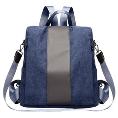 Women's Velvet Canvas Backpacks, Elementary School Girls Purse Backpack