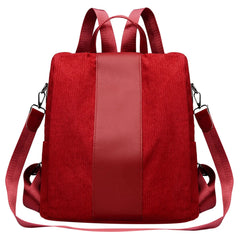Women's Velvet Canvas Backpacks, Elementary School Girls Purse Backpack