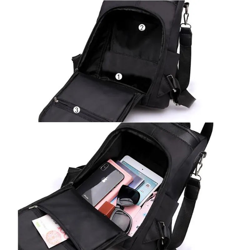 Women's Anti-Theft Travel Backpack, Oxford Cloth