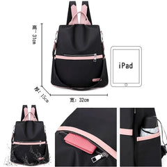 Anti-Theft Oxford Backpack Women Travel Bag