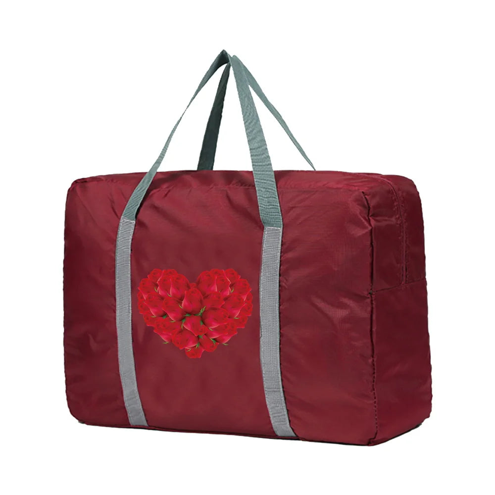 Women Travel Bag Foldable Clothing Organizer Portable Handbags Large Capacity