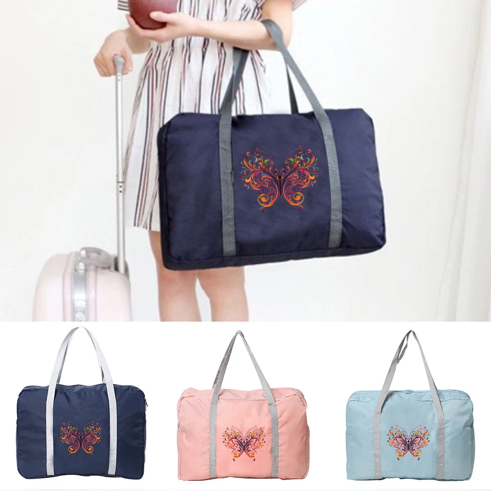 Nylon Foldable Unisex Large Capacity Travel Bag