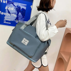 Women Travel Bags Folding Shoulder Bag Large Capacity Duffle Tote Bags
