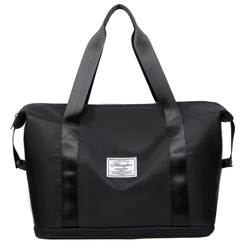 Women Travel Duffel Bag Expandable Large Capacity Lightweight Waterproof