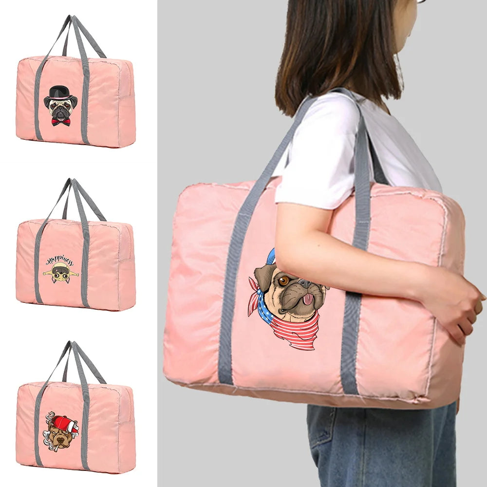 Nylon Travel Tote Bag Crossbody Handbag Men's Women's Shoulder Bag