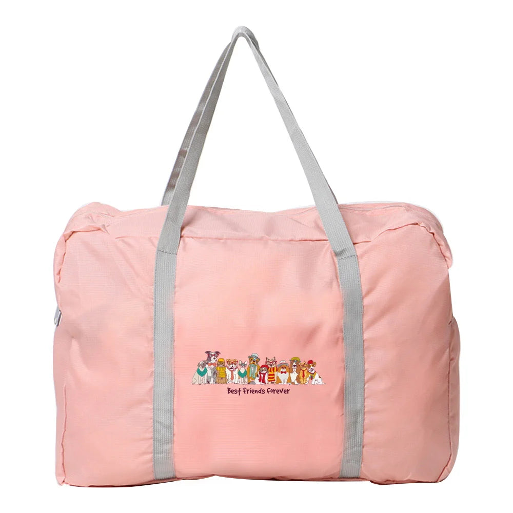 Nylon Travel Tote Bag Crossbody Handbag Men's Women's Shoulder Bag