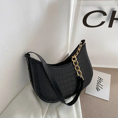 Women Vintage Shoulder Bag Chain Handbag Texture Shopping Bag